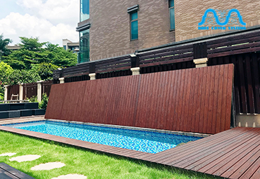 电动折叠泳池盖